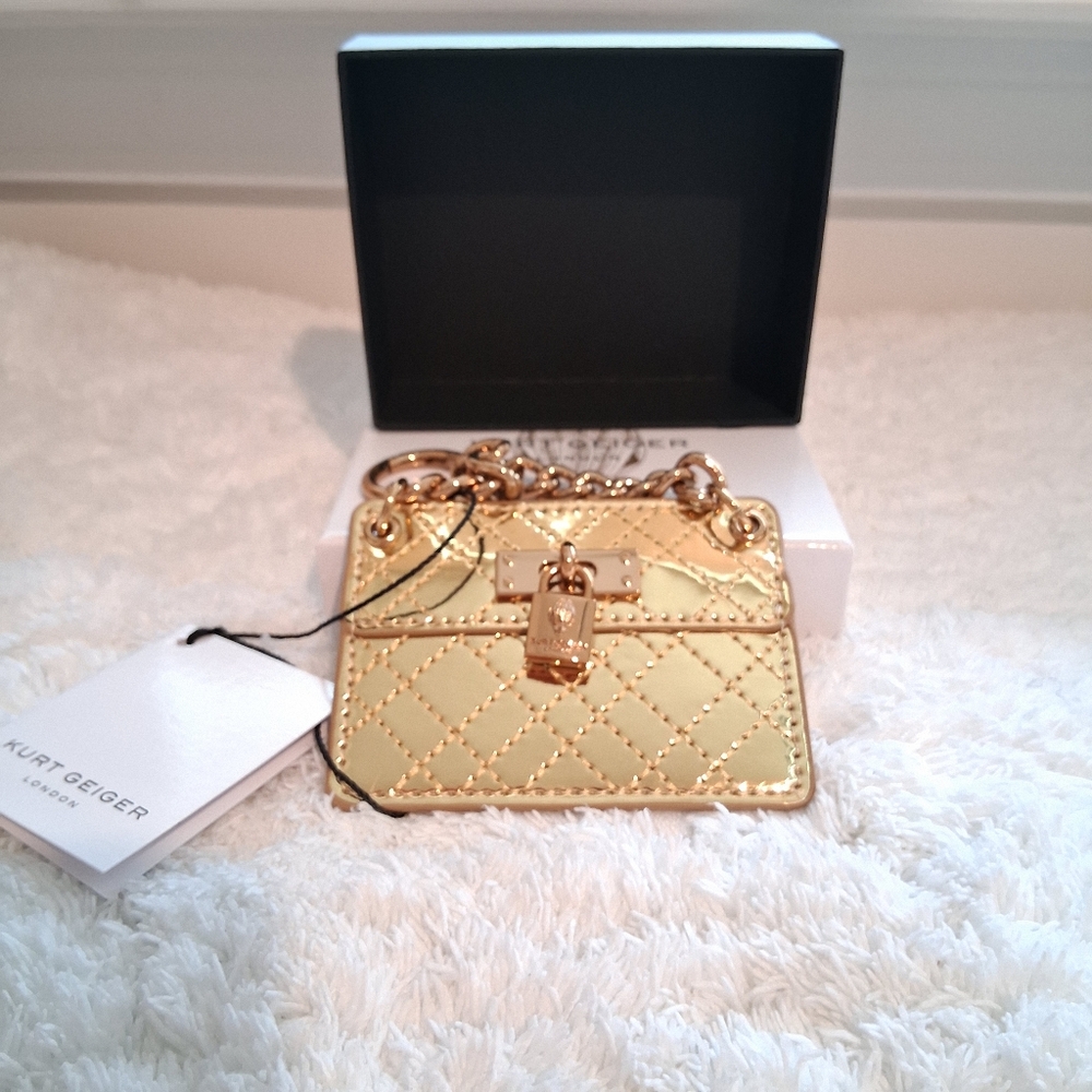 NWT In Box . Kurt Geiger Brixton Charm Key Ring/ Bag Charm.